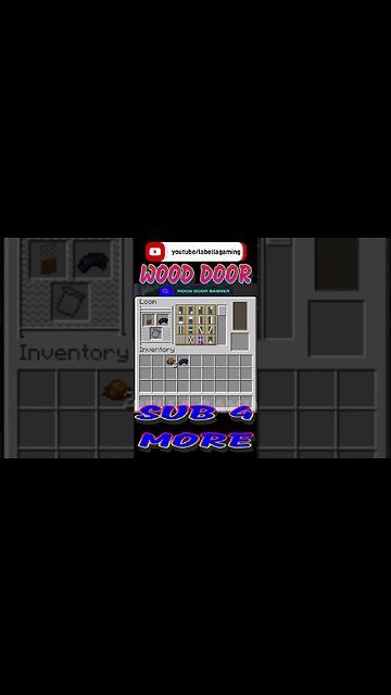 Wood Door Banner | Minecraft