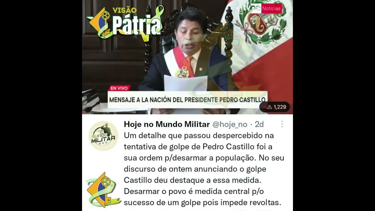 É DES4RMAND0 qualquer RES1STÊNCI4 civil 4RM4D4 que TODA D1TADUR4 se instaura. PEDRO CASTILHO TENTOU!