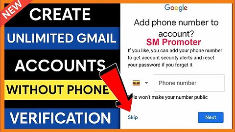 How To Create Gmail Account Without Phone Number 2023| Unlimited Gmail Account Creator