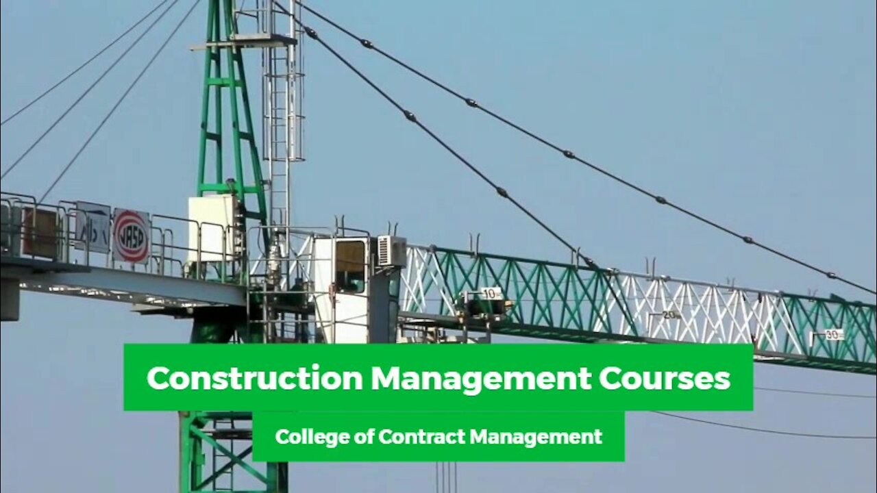 Construction Management Courses -