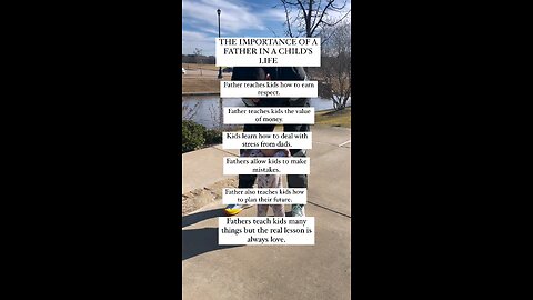 Kids need a father in they life