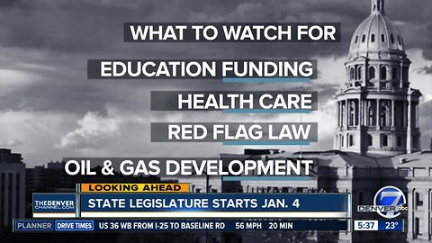 Colorado's legislature starts in one month