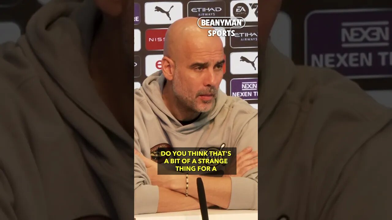 'I'll speak with Puma department ask why we don't have shirts!' | Pep Guardiola on Pellistri 😂