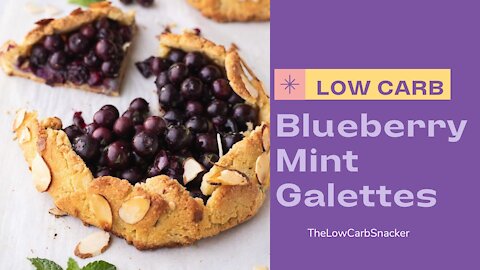 Low Carb Blueberry Mint Galettes