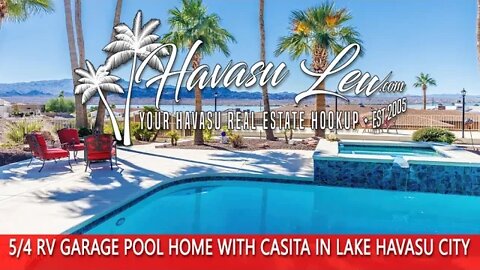 💥5 Bed RV Garage Pool Home in Lake Havasu City 1970 Palmer Dr MLS 1023661💥