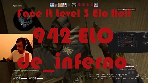 NA Weekend Clash - fl0m's Clan - Face It Level 3 Elo Hell - Road to Level 4 - de_inferno - 942 ELO