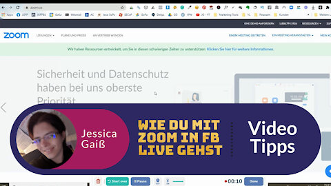 Mit Zoom direkt in Facebook Live gehen streamen