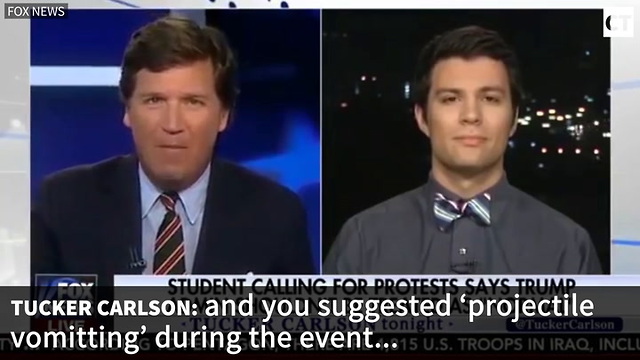 Tucker Carlson Obliterates University Student's Call For Violence At Campus Event