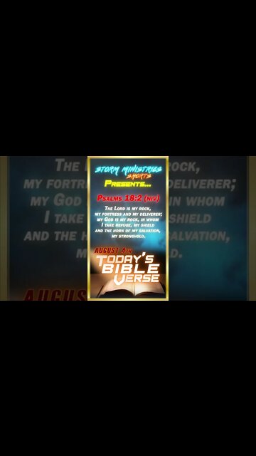 8.04.2022 | STORM MINISTRIES | #Shorts | Daily Bible Verse | PSALMS 18:2 (NIV)