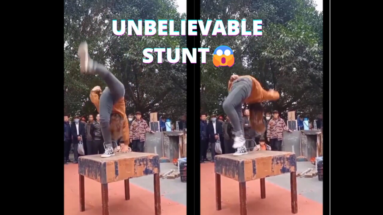 UNBELIEVABLE STUNT😱