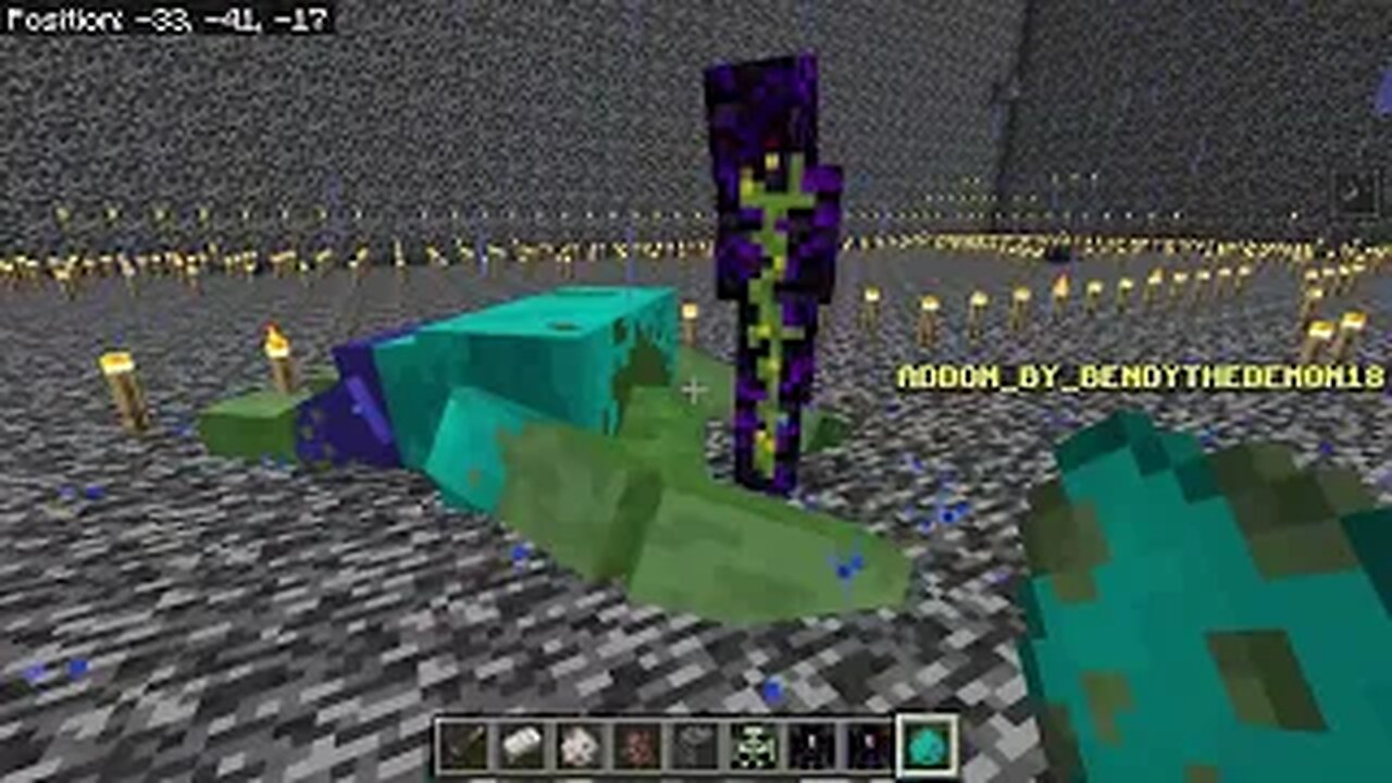 Minecraft Battle Obsidian Golem vs Mutant Zombie