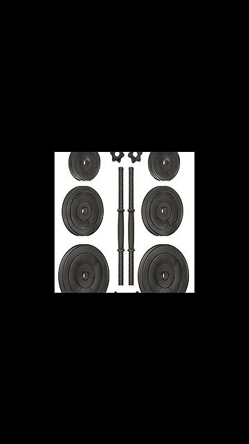 40 LB VINYL DUMBBELL SET