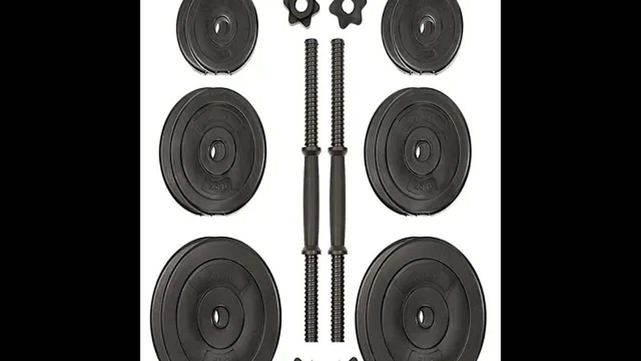 40 LB VINYL DUMBBELL SET