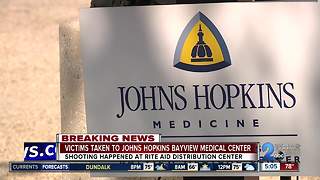 Victims taken to Johns Hopkins Bayview Medical Center