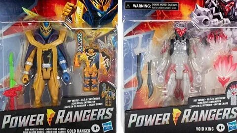 New Dino Fury Figures Coming This Month! Void King & Gold Dino Master Mode #PowerRangersDinoFury