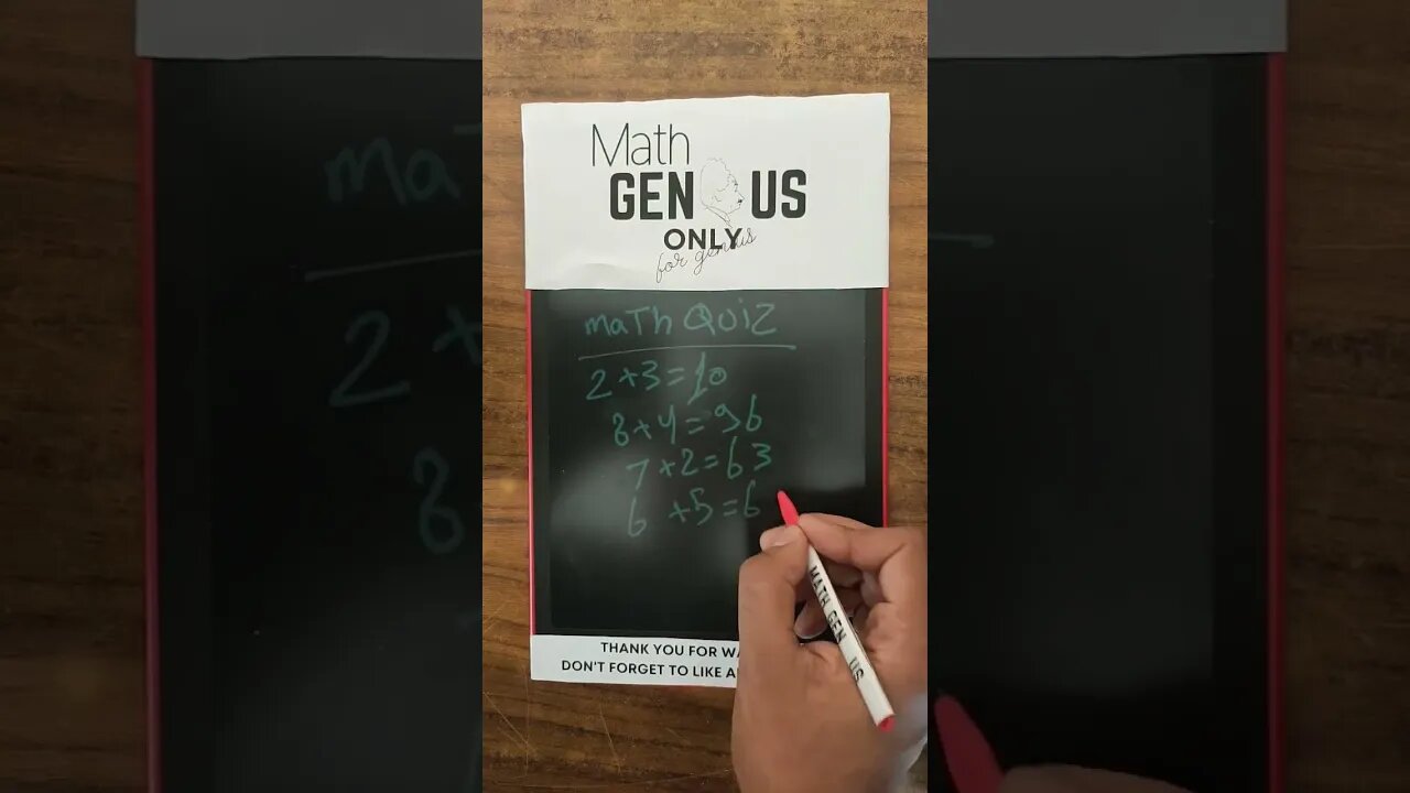 simple math genius for you