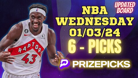 #PRIZEPICKS | BEST PICKS FOR #NBA WEDNESDAY | 01/03/24 | PROP BETS | #BESTBETS | #BASKETBALL | TODAY