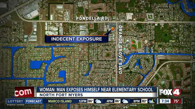 Mother says man exposed himself near elementary school