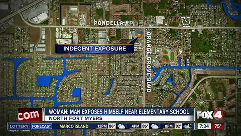 Mother says man exposed himself near elementary school