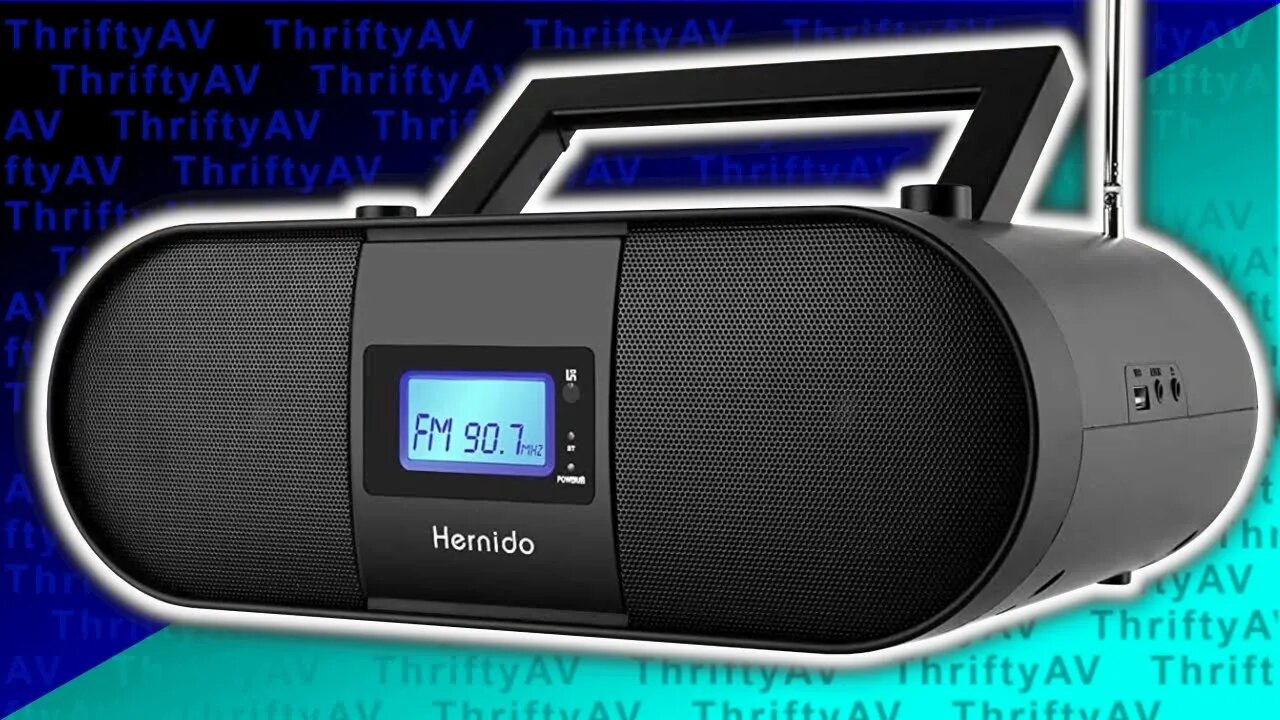 A Boombox for 2022! The Hernido Portable CD Player with Bluetooth & Remote!