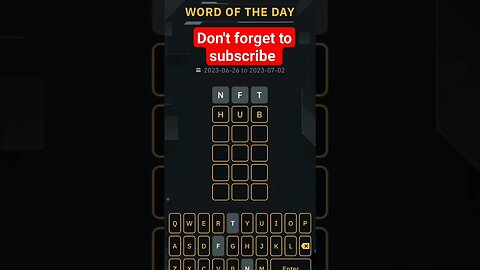 3 letter WOTD answer binance today | word of the day binance