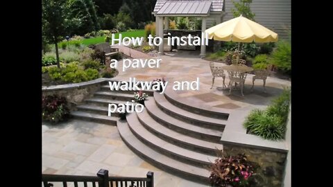 How to install a paver walkway and patio