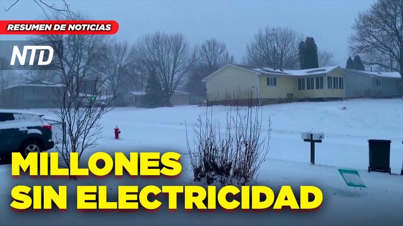 Millones de personas sin electricidad tras tormenta; Cámara aprueba ley de gastos