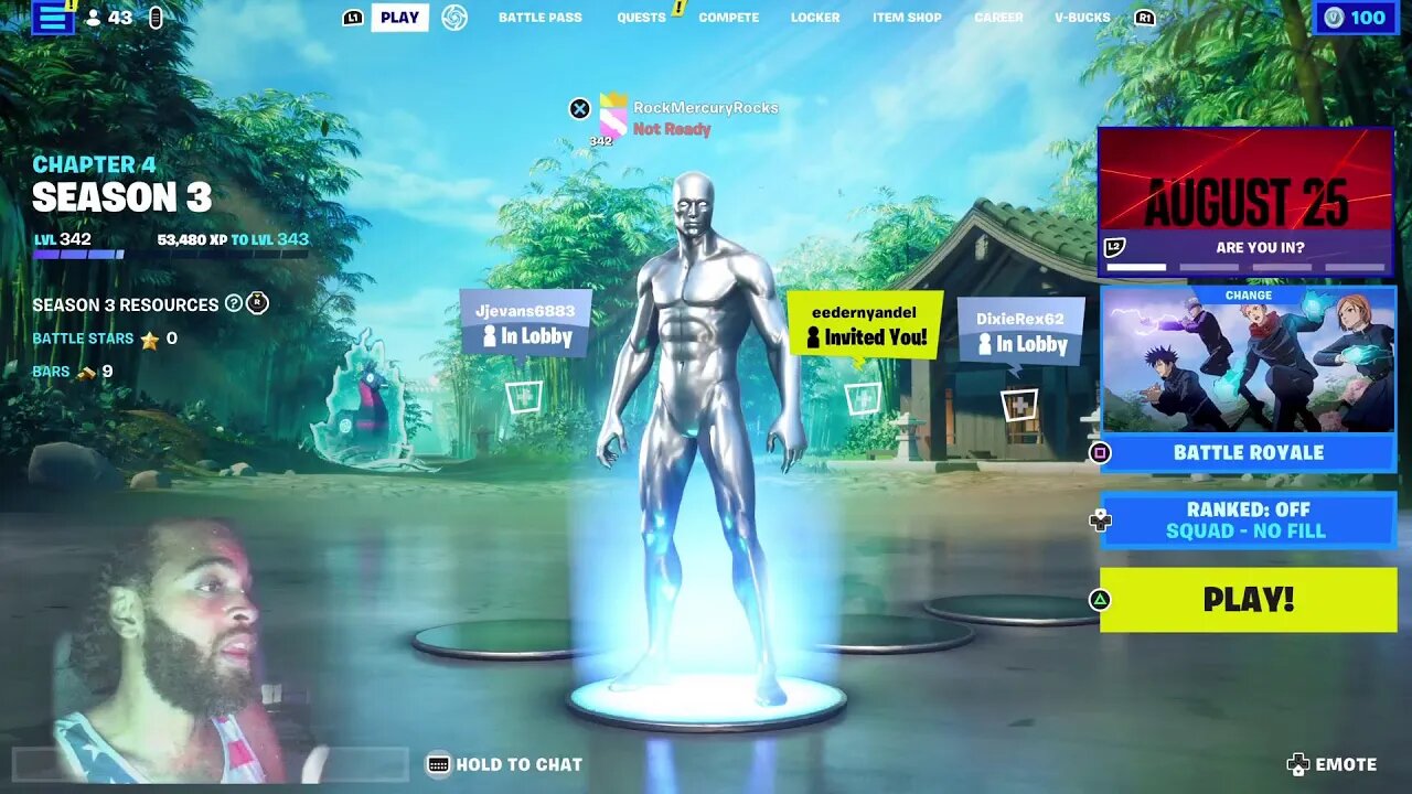 Fortnite with Rock Mercury