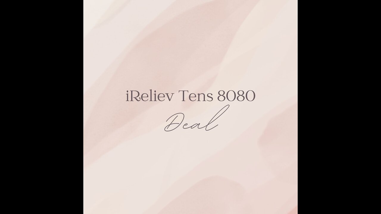 iReliev TENS Unit - 8080 Model