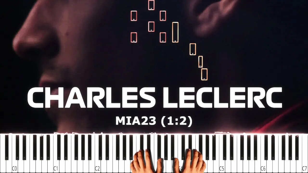 MIA23 (1:2) - Charles Leclerc - Mellow Piano Tutorial (Free Sheet Music + MIDI)