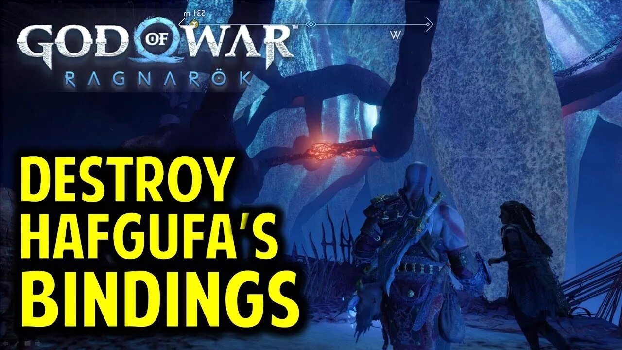 God of war Ragnarok best side quest freeing a giante Jellyfish #godofwar