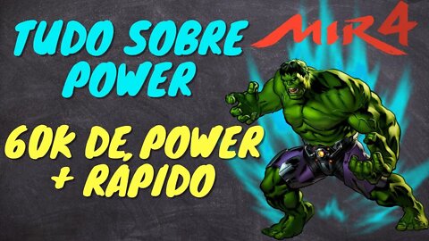 MIR4 TUDO SOBRE PODER COMO PEGAR 60K DE POWER MMORPG NFT