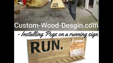 Installing Pegs on a medal holder#running#medal#holder //#shorts #woodsign#signmakin#cnc #vira#fyp