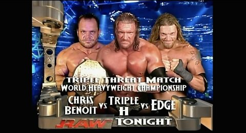 Chris Benoit vs Triple H vs Edge - World Heavyweight Championship (Full Match)