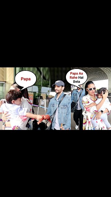 Neha Dhupia with husband Angad Bedi and Two Cutest Kids Mehr and Guriq | Beautiful Family Moment