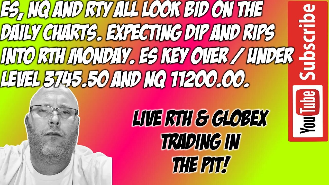 Sunday GLOBEX Trade Plan - ES NQ Futures - The Pit Futures Trading