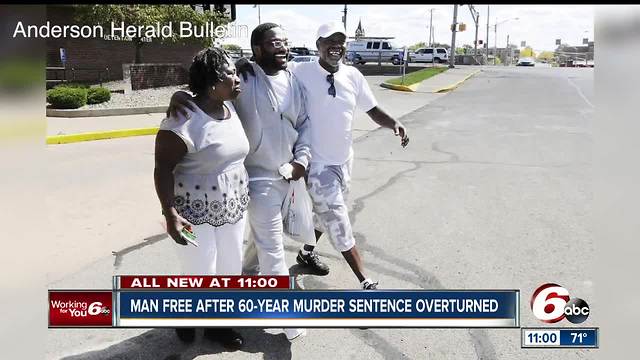 Man free after 60-year murder sentence overturned