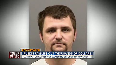 Contractor accused of taking thousands from homeowners in Ruskin, and getting away with it