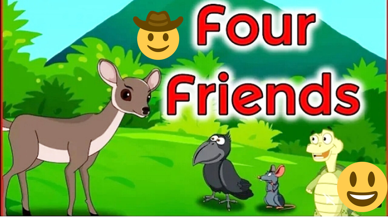 Four Friends l English Cartoon l multi maha cartoon TV English l Panchatntra moral stories