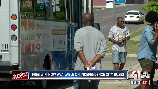 Independence now provides free Wi-Fi on buses, city hopes it helps riders find jobs