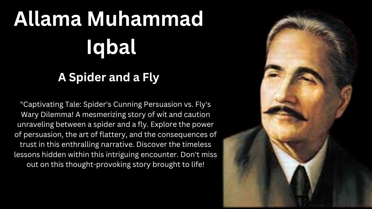 #allamaiqbal | #Allama Muhammad Iqbal | A Spider and a Fly | poetry | quotes | shayari | poem |