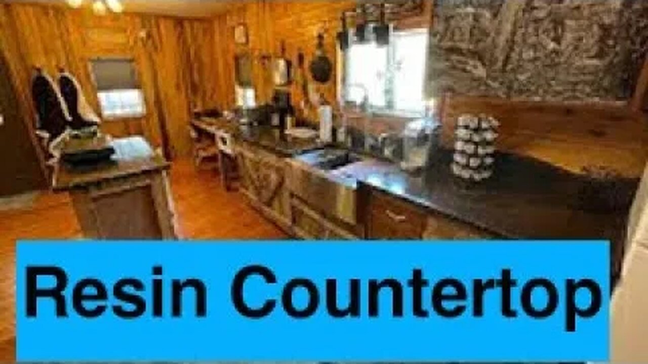 Resin countertop at cabin #Shorts