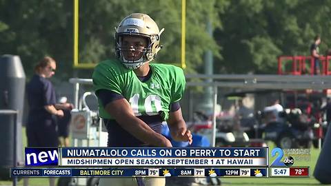 Niumatalolo back at Navy with Perry at QB
