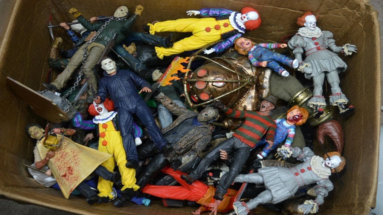 MASSIVE BOX FULL OF HORROR ACTION FIGURES!