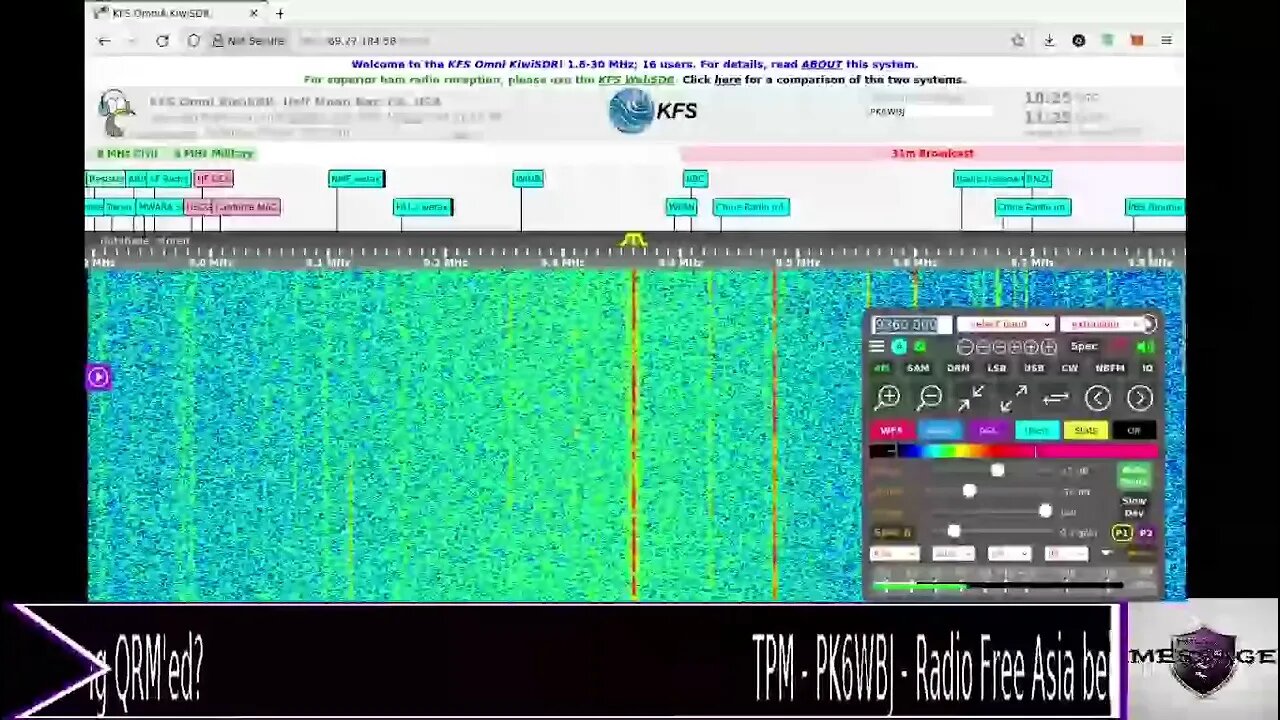 TPM - PK6WBJ - China having a tantrum: Radio free Asia QRM'ed