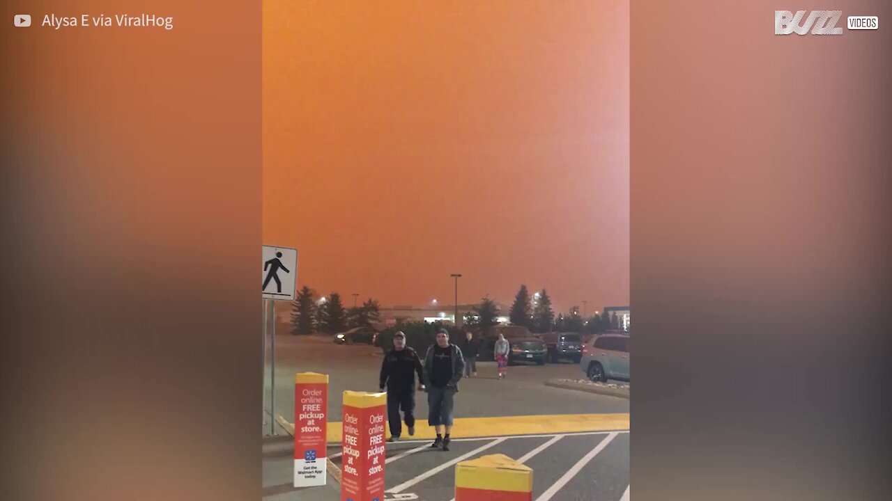 Incendi forestali rendono il cielo del Canada apocalittico