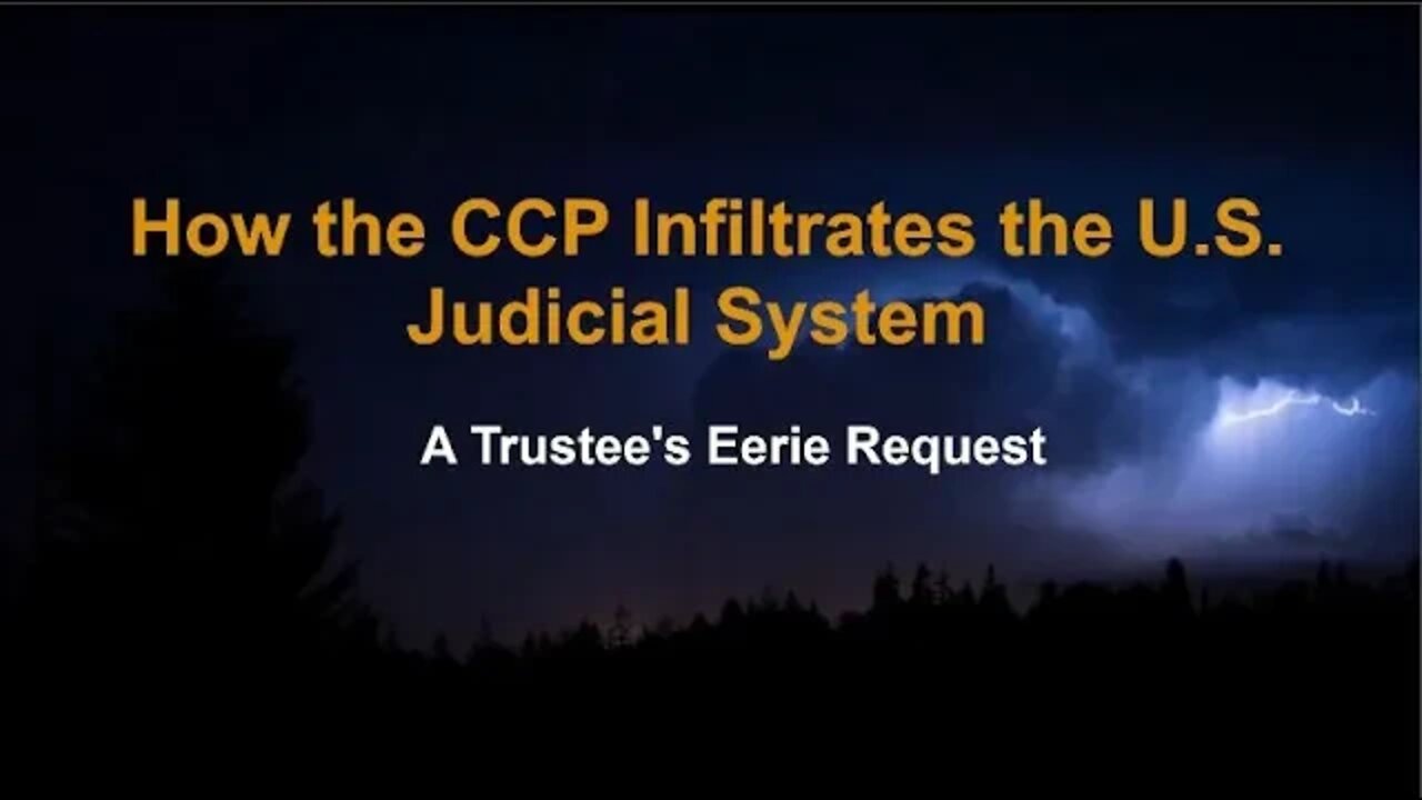 CCP Reality Check Special Series Ep. 10: A Trustee's Eerie Request