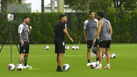 Lionel Messi trains ahead of his Inter Miami debut against Cruz Azul