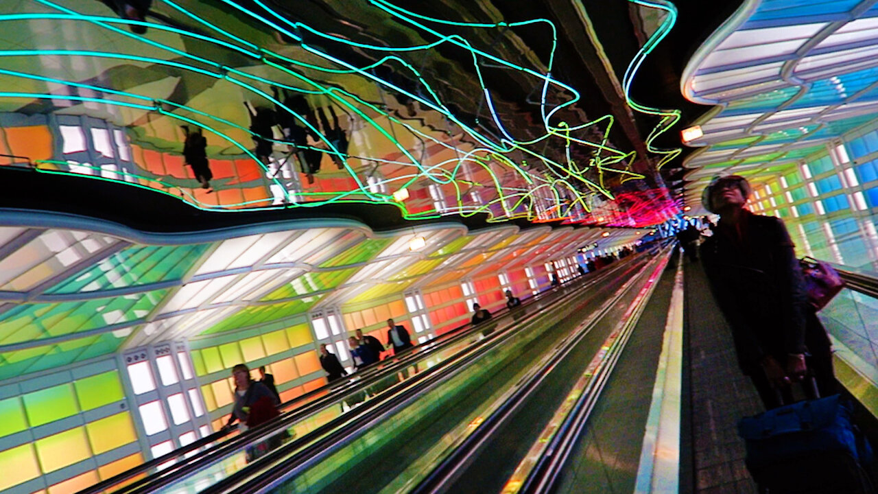 Chicago Airport Magic Hour stroll