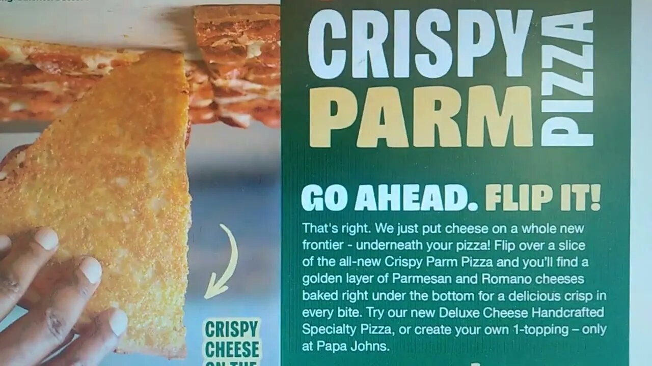 BREAKING: NEW PAPA JOHNS CRISPY PARM CRUST PIZZA FIRST LOOK (leaked) 🍕